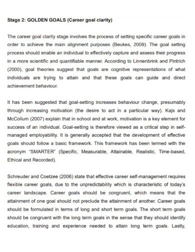 Career Development Goals - 10+ Examples, Format, Sample | Examples
