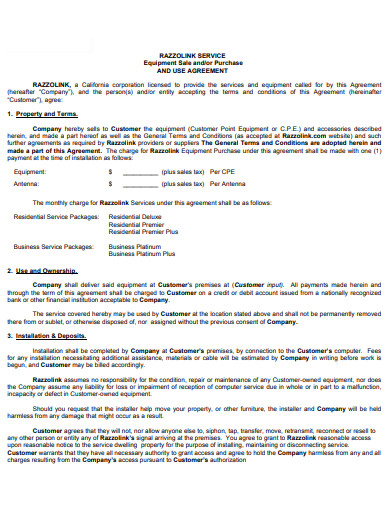 Equipment Sale Agreement - 10+ Examples, Format, Pdf | Examples