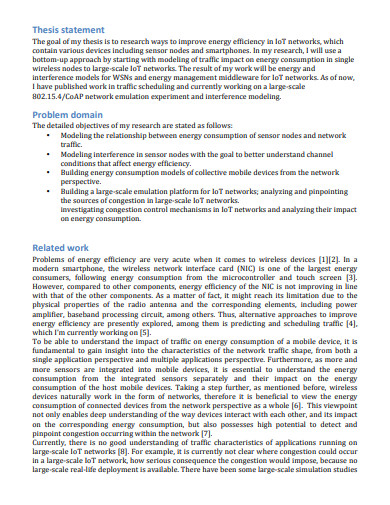 problem statement of thesis example