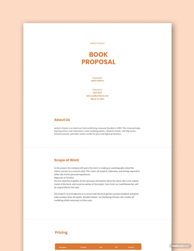 Book Proposal Template