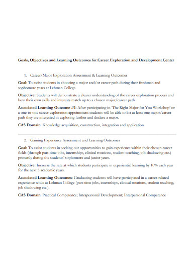 Career Development Goals - 10+ Examples, Format, Sample | Examples