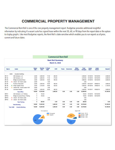 commercial property management report