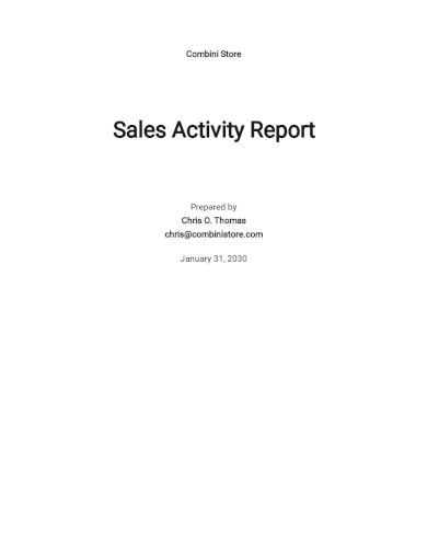 daily sales activity report template