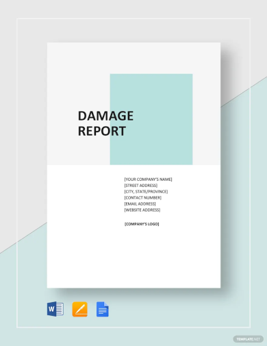 Damage Report Template