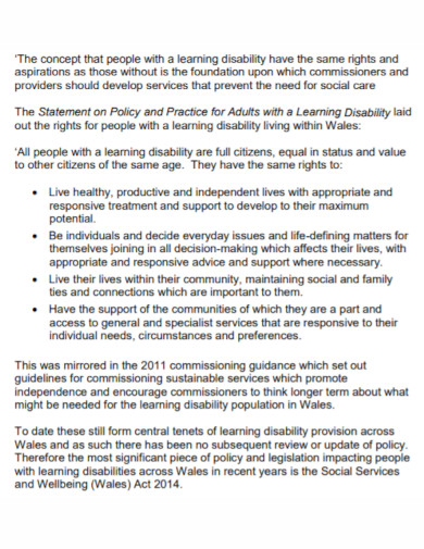 disability equality impact statement
