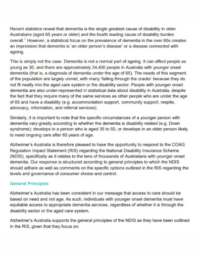 Disability Impact Statement - 10+ Examples, Format, Pdf | Examples