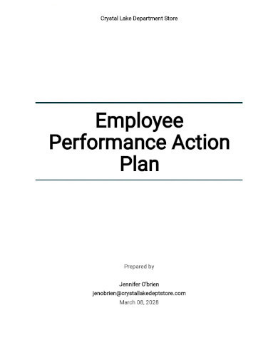 employee performance action plan templatess