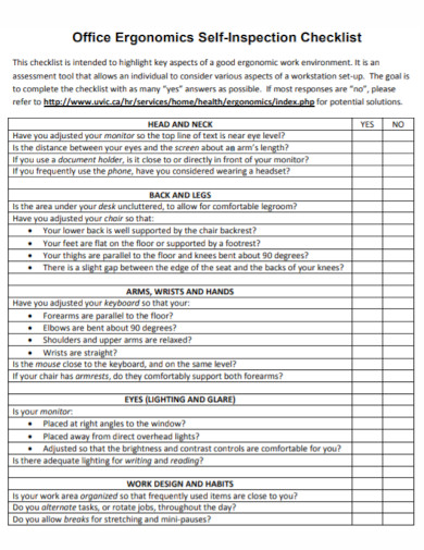 Self-Inspection Checklist - 10+ Examples, Format, Pdf | Examples