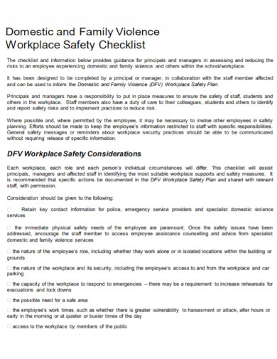 Workplace Safety Checklist - 10+ Examples, Format, Pdf | Examples