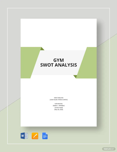 gym swot analysis template