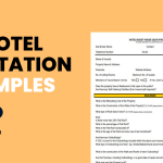 Hotel Quotation Examples