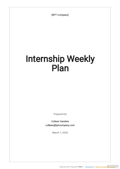 Internship Weekly Report 12 Examples Format Pdf Examples