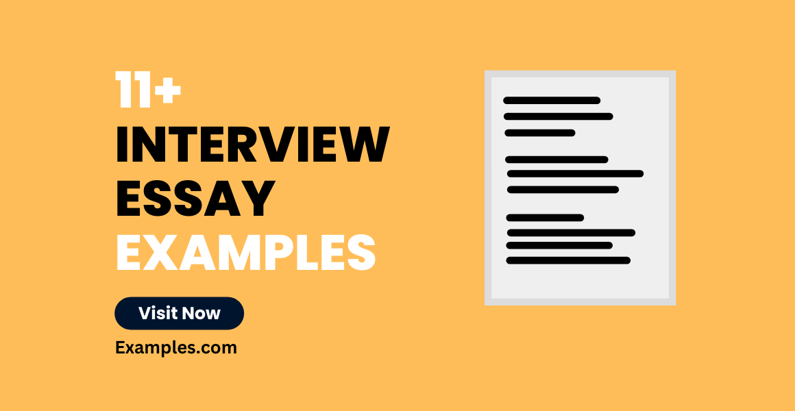 different types of interview essay