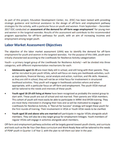 labor market activity report 
