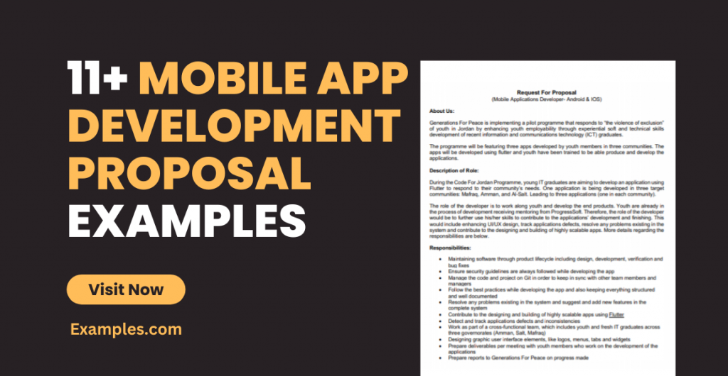 Mobile App Development Proposal Examples