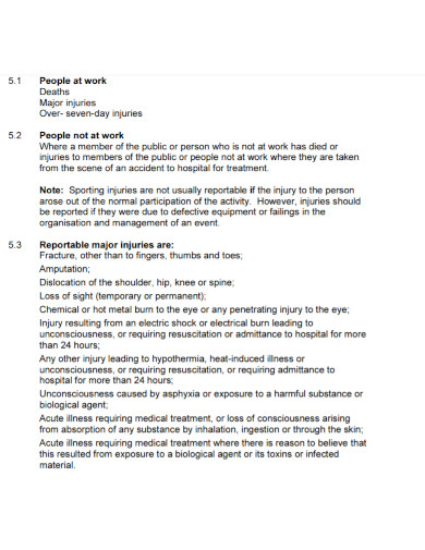 Work Accident Report - 7+ Examples, Format, Pdf | Examples