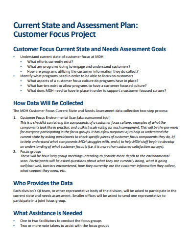 printable customer needs assessment
