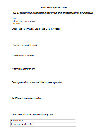 3+ 5 Year Career Development Plan Examples in PDF | DOC | Examples