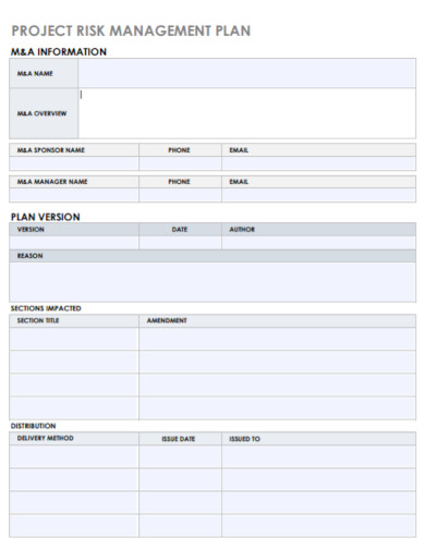 10+ Project Risk Management Plan Examples [ Construction, Research ...