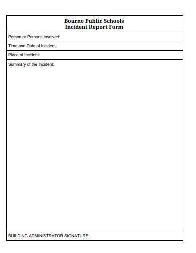 public school incident report form