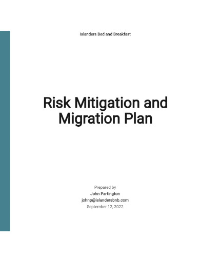 Risk Mitigation And Migration Plan Template