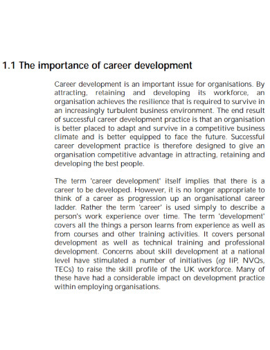 strategies for career development goals