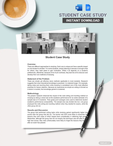 Student Case Study Template