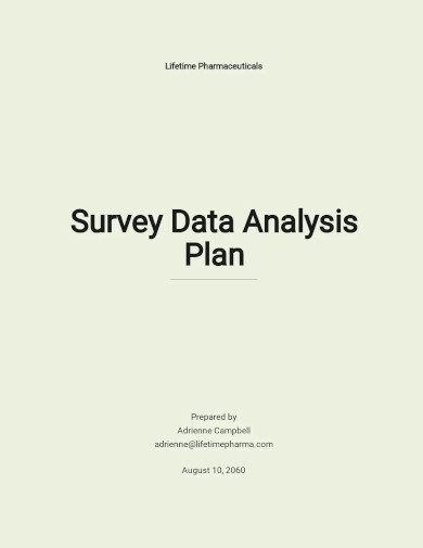 Data Analysis Plan - 10+ Examples, Format, Pdf | Examples