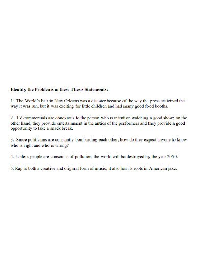 thesis problem statement in pdf