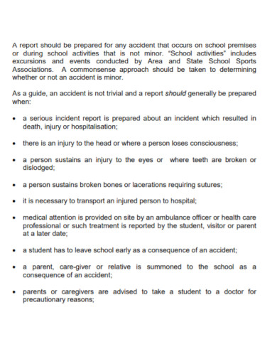 untitledstudent accident report document
