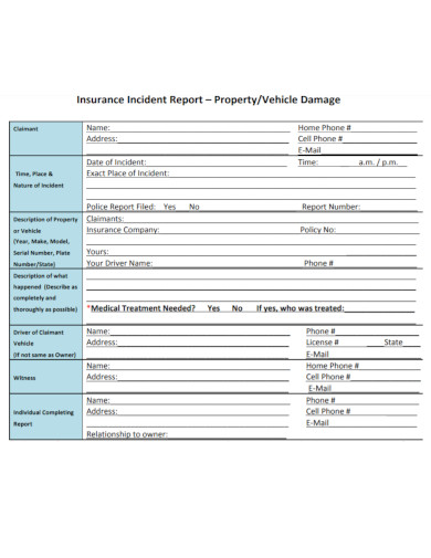 Vehicle Damage Report - 7+ Examples, Format, How to Write, Pdf