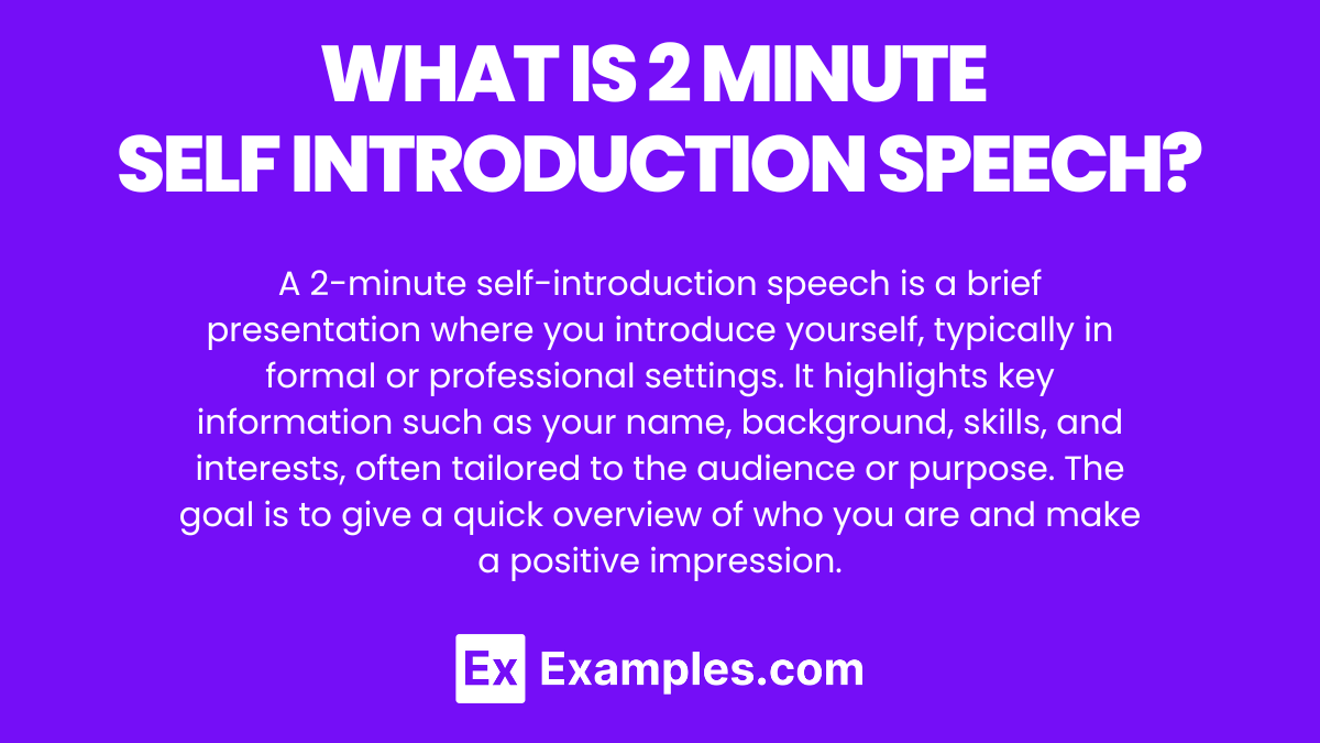 writing a 2 minute speech