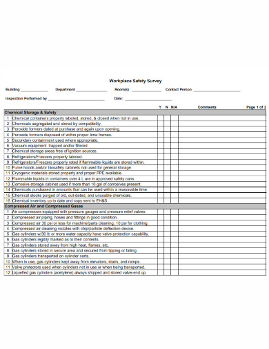 Workplace Safety Checklist - 10+ Examples, Format, Pdf | Examples