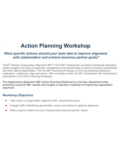 action planning workshop