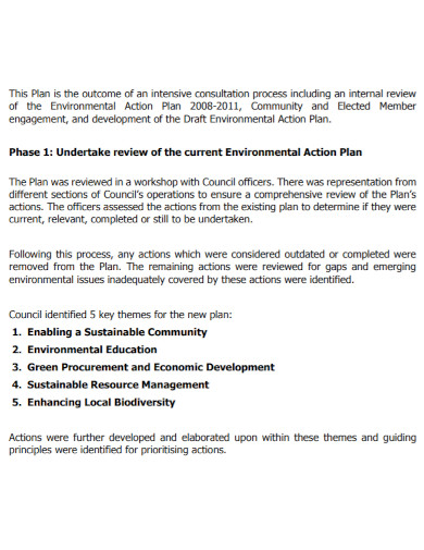 city environmental action plan