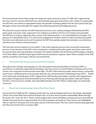 environmental action plan in pdf