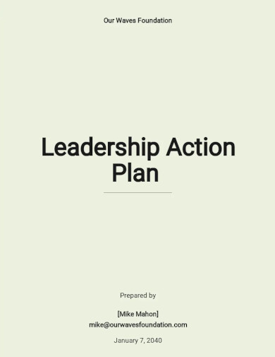 leadership action plan template