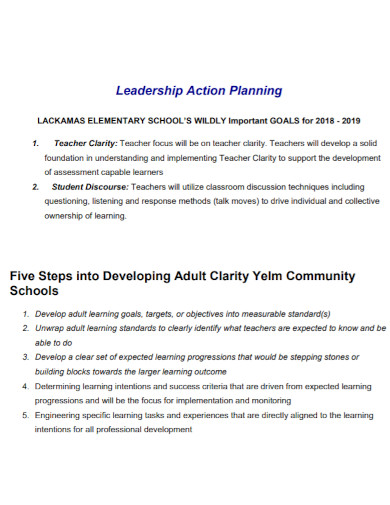 leadership action planning