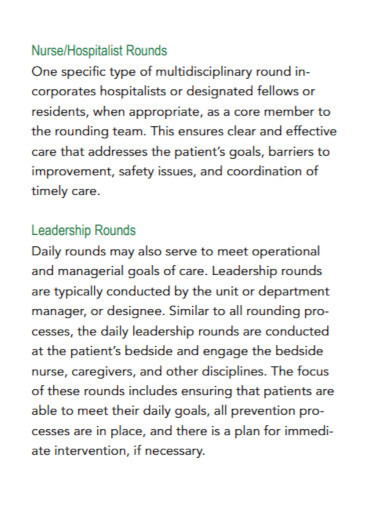nursing centered action plan