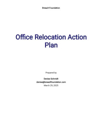 office relocation action plan template