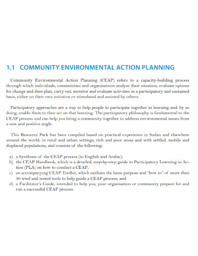 printable environmental action plan