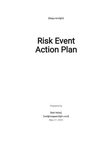 risk event action plan