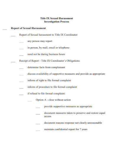 Image 6 for Sexual Harassment Investigation Report Template