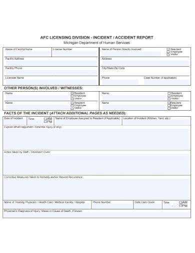 Kitchen Incident Report - Examples, Format, Pdf, Tips