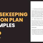 Housekeeping Action Plan Examples