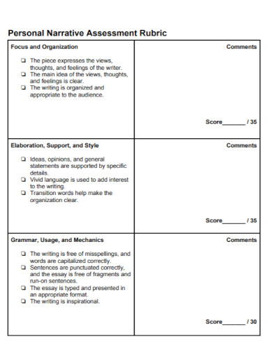 Narrative Assessment 10 Examples Format Pdf Examples 6773