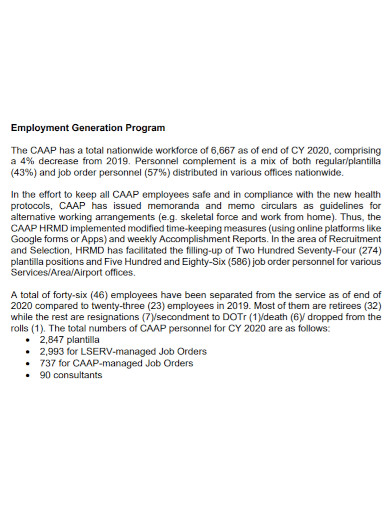 employment weekly accomplishment report