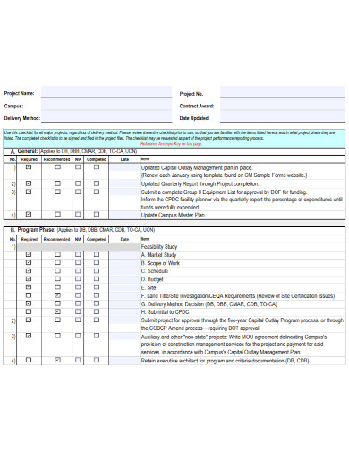 3+ Project Status Report Checklist Examples in PDF | Examples