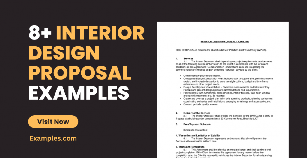 Interior Design Proposal Examples