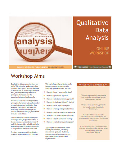 qualitative data analysis workshop